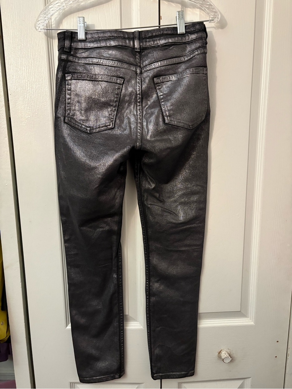 & Other Stories Black Coated Skinny Jeans - Picture 2 of 5